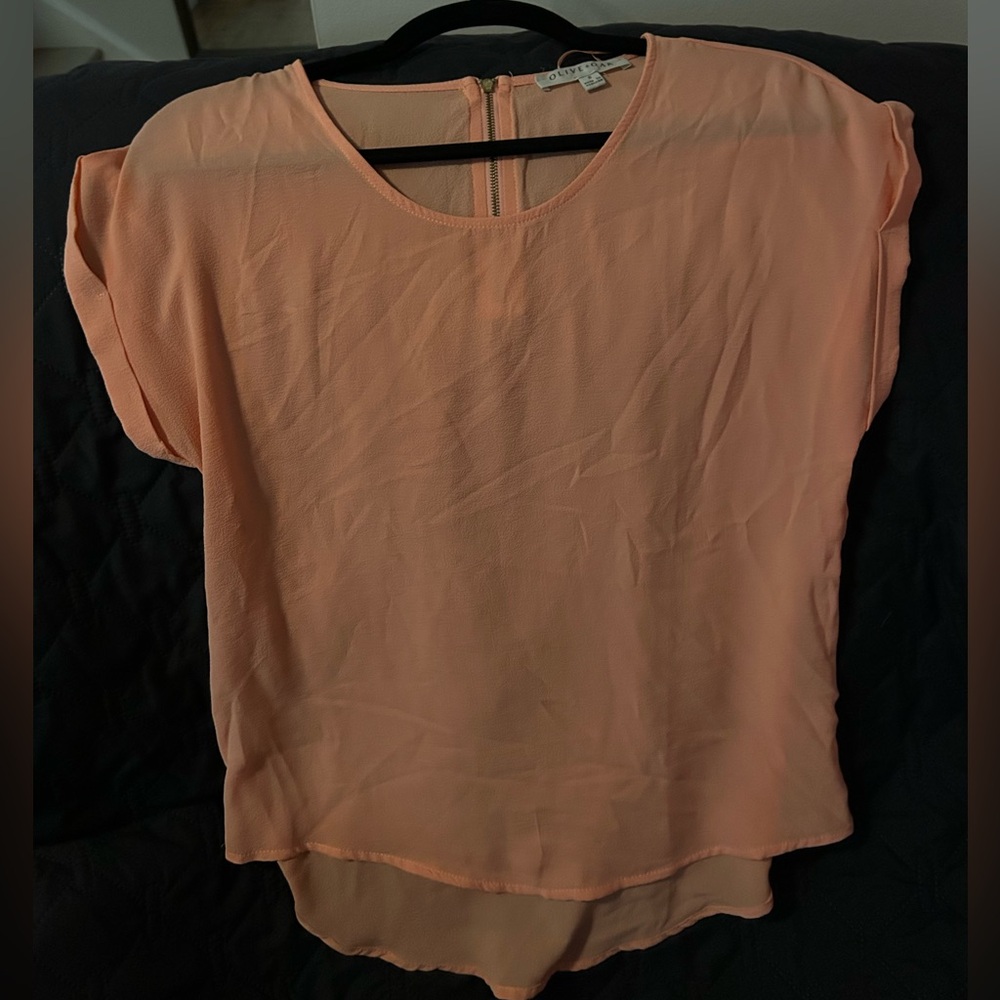 Olive & Oak Light Coral Blouse